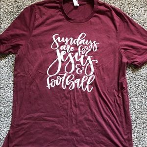 Jesus and football T-shirt